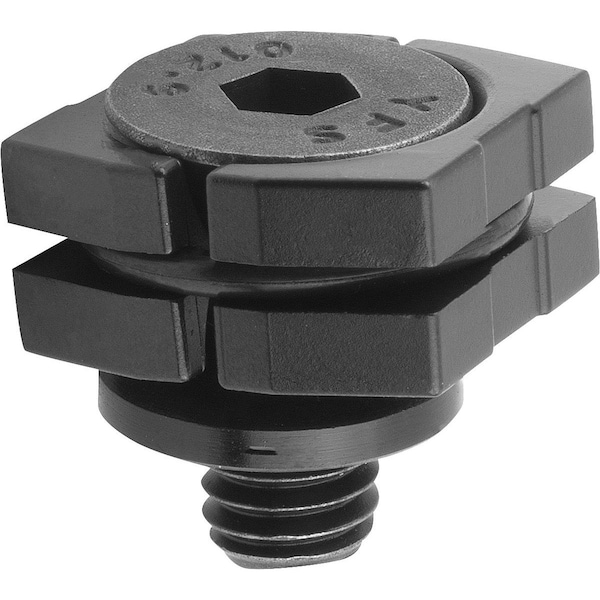 Kipp Wedge Clamp Smooth, Form:A With Csk. Screw D=M08X20, L=11, 3, Steel Hardened And Black Oxid Fi K1167.11808 - main